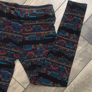 LuLaRoe leggings, multi color